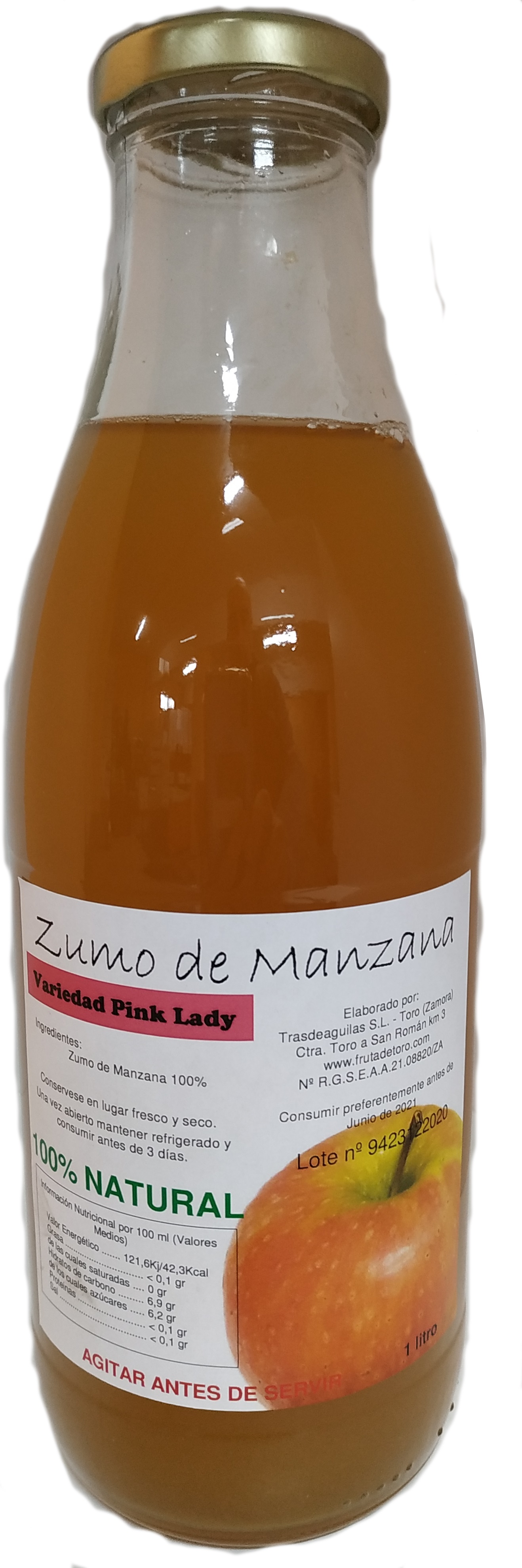 Zumo Natural de Manzana Pink Lady